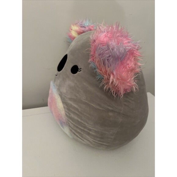 Kelina the Koala Squishmallow Plush Stuffed Animal 18" Gray Rainbow Belly & Ears - Picture 6 of 16